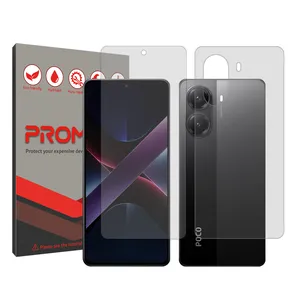Promate Resistant model Transparent screen protector suitable for Xiaomi Poco X7 Pro mobile phone Along with the phone back protector