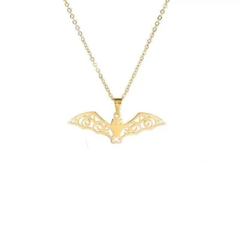 گردنبند طلا 18 عیار زنانه آرا مدل خفاش