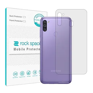 Rock space HyGEL model transparent phone back protector suitable for Samsung Galaxy M11 mobile phone