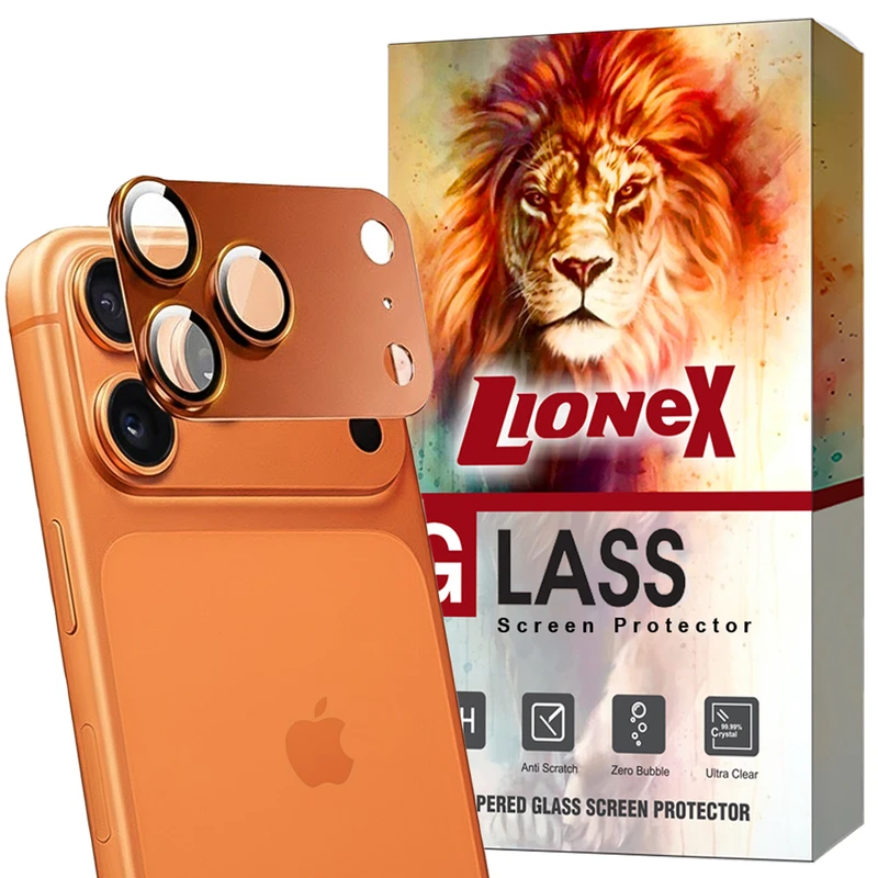 محافظ لنز دوربین فلزی لایونکس مدل 3D1ML مناسب برای گوشی موبایل اپل iPhone 17 Pro