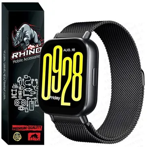 بند راینو مدل Milanese مناسب برای ساعت هوشمند شیائومی Redmi Watch 5 Active / Redmi Watch 5 Lite 22MM 
