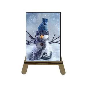 تابلو شاسی مدل آدم برفی کد 123 به همراه پایه نگهدارنده