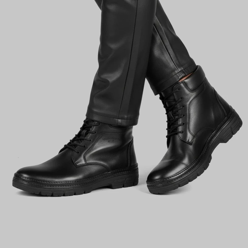 نیم بوت مردانه مدل دماوند رنگ مشکی