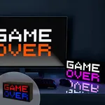 چراغ رومیزی مدل گیمینگ طرح GAME OVER