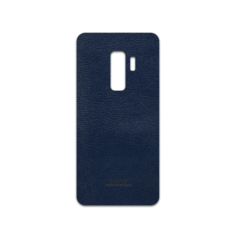 برچسب پوششی ماهوت مدل Deep-Blue-Leather مناسب برای گوشی موبایل سامسونگ Galaxy S9 Plus