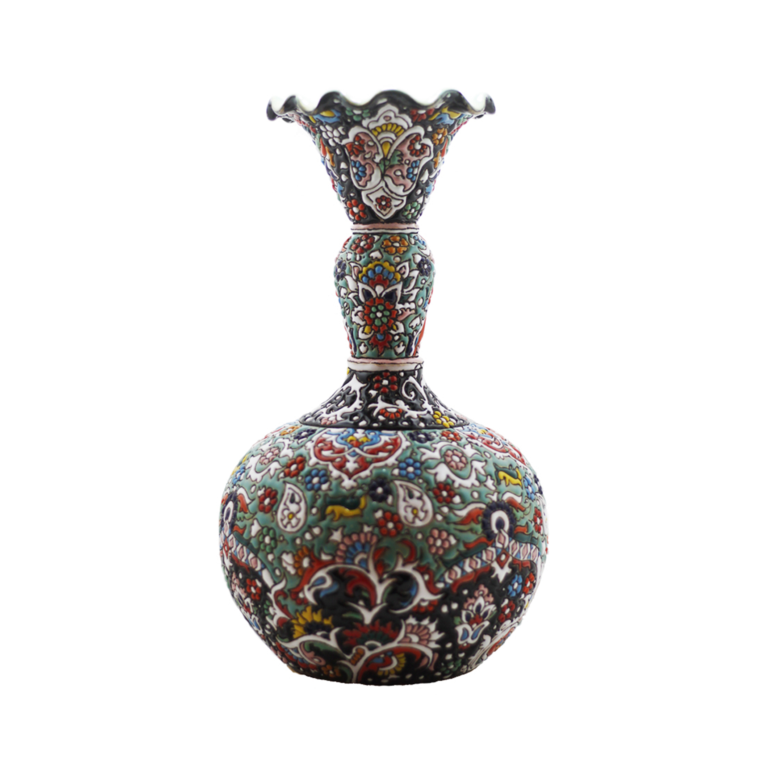 گلدان میناکاری مدل Ros04