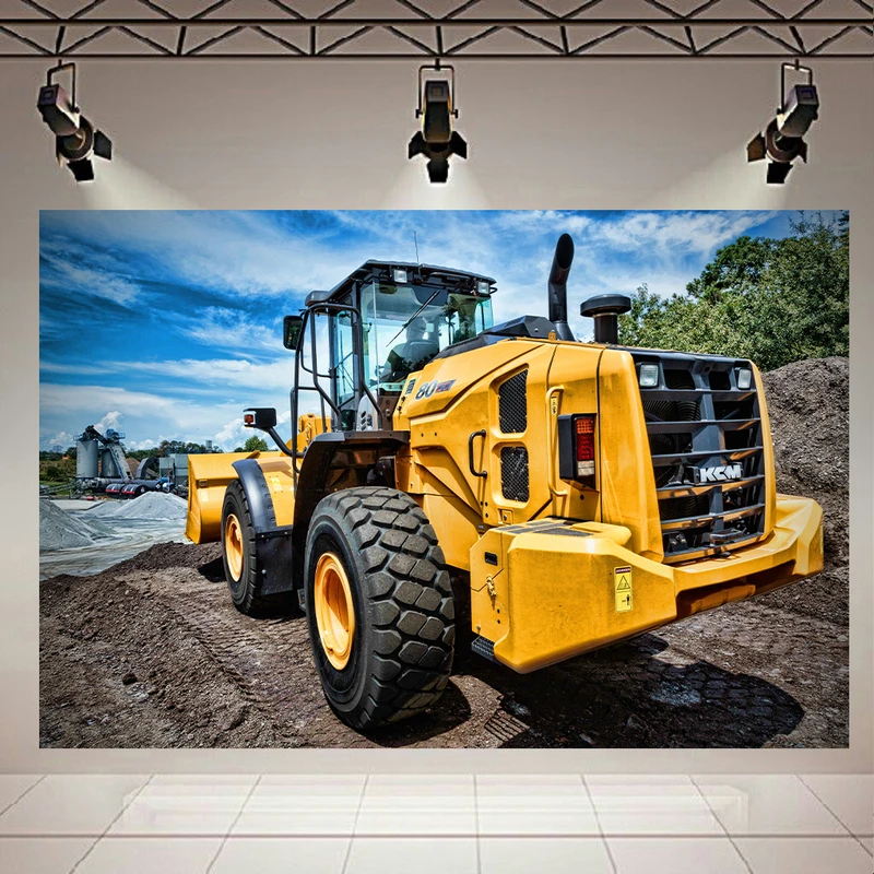 پوستر طرح ماشین لودر مدل Kawasaki-KCM 8027کد AR23680