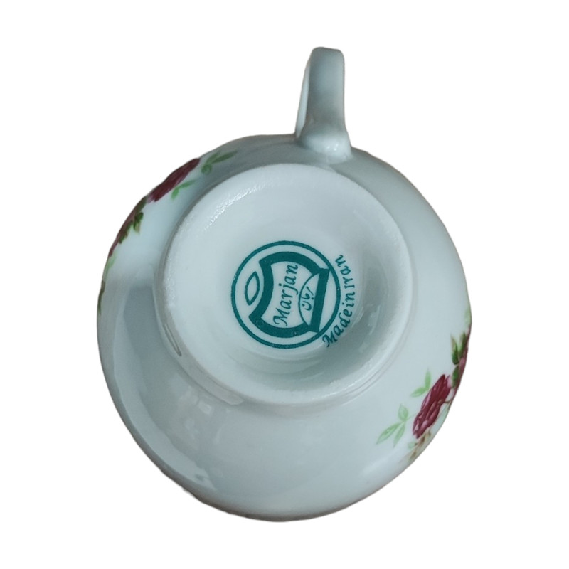 سرویس چای خوری 17 پارچه مدل گل سرخی مرجان