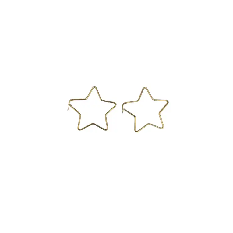 گشواره زنانه مدل استیل ستاره کد 4