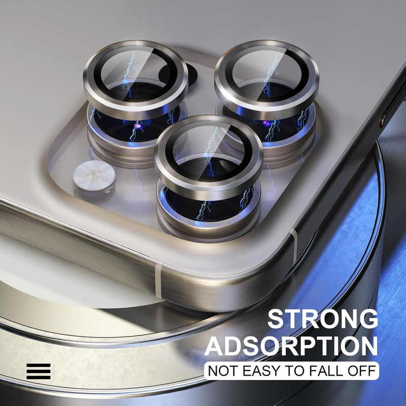 محافظ لنز دوربین گوف مدل Ring Metal مناسب برای گوشی موبایل اپل iPhone 15 Pro