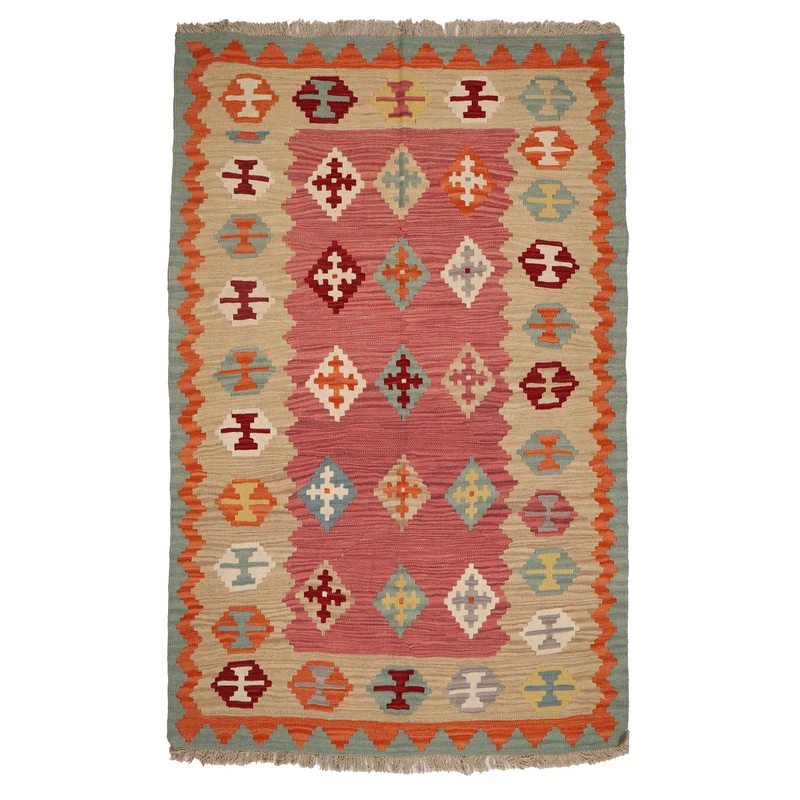 گلیم دستبافت سه متری مدل قشقایی کد40410138