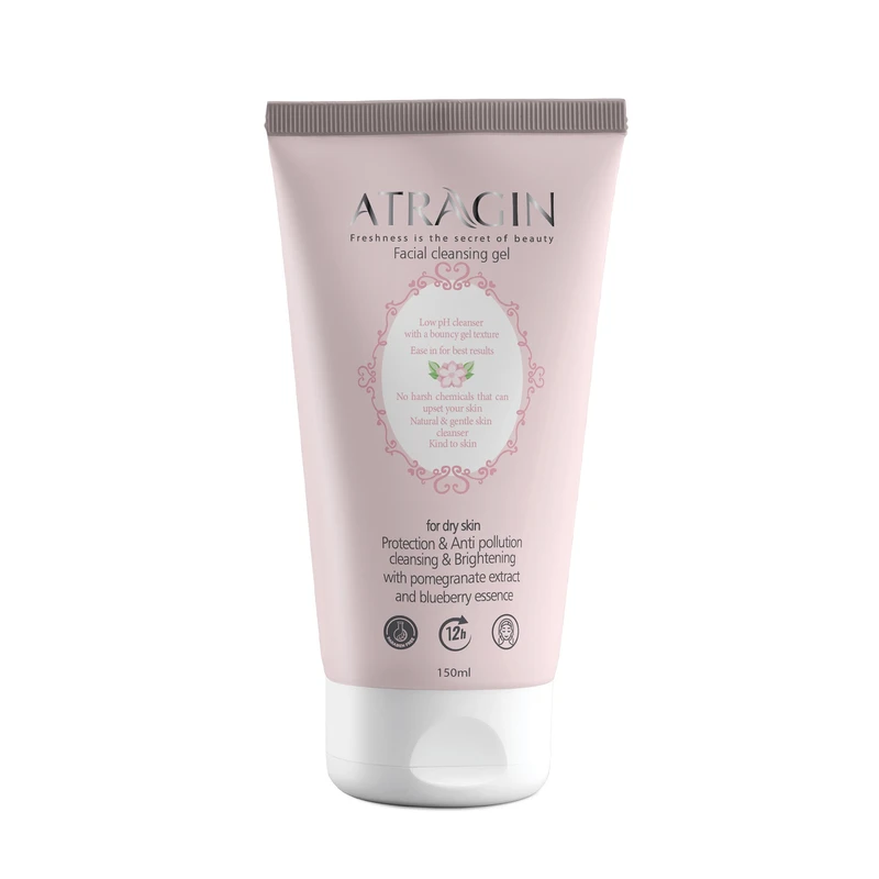 ژل شست‌وشوی صورت عطرآگین مدل عصاره انار و رایحه بلوبری مناسب برای پوست خشک حجم 150 میلی‌لیتر