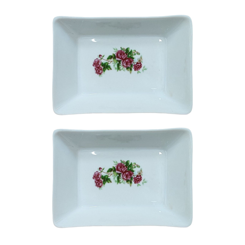 زیرسیگاری مرجان مدل گلسرخ کد 2002 بسته 2 عددی