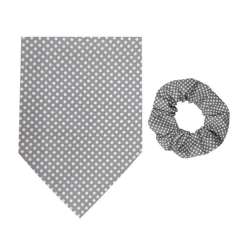 دستمال سر و گردن مدل خالدار Z-171 به همراه کش مو