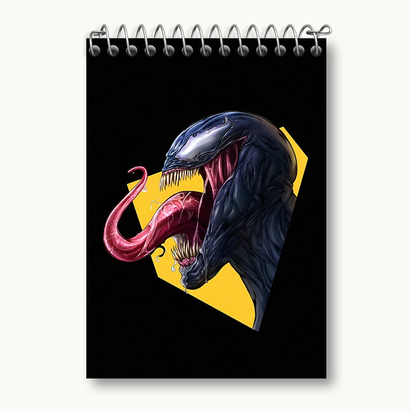 دفتر یادداشت 50 برگ خندالو طرح ونوم (Venom) کد N2837