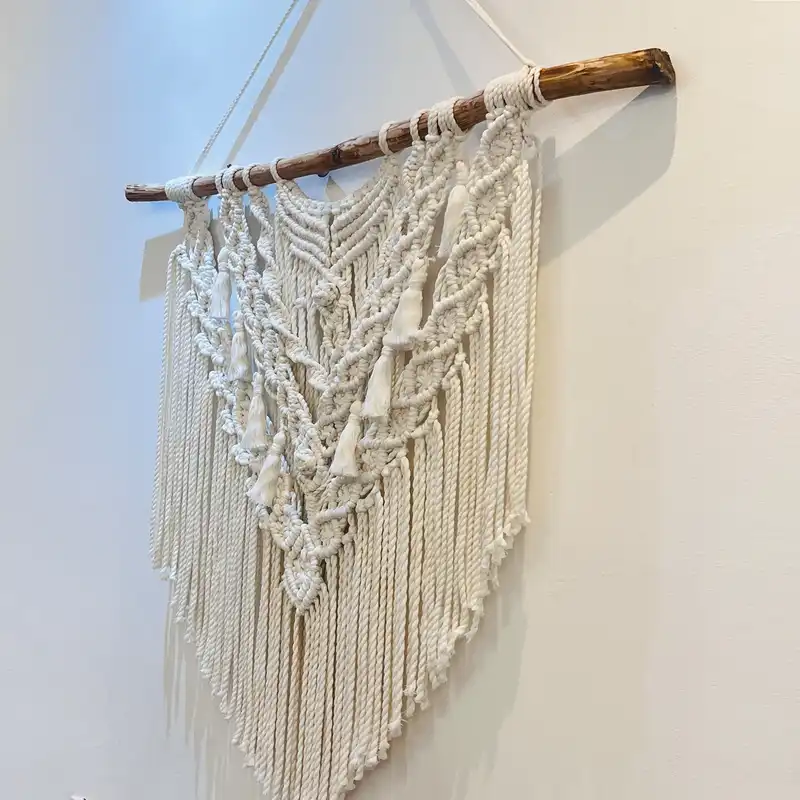 آویز بافتنی مدل مکرومه