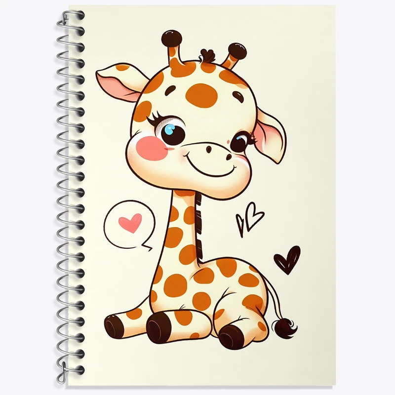 دفتر لغت 50 برگ خندالو طرح زرافه بامزه کد N5573