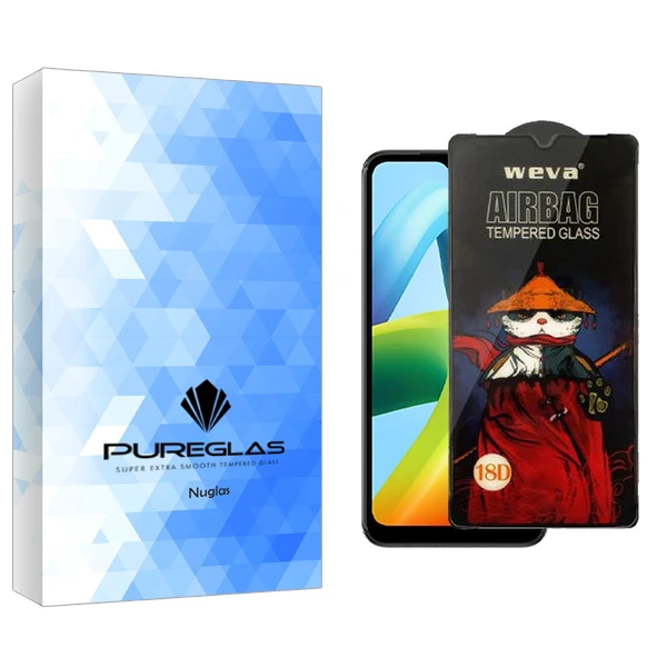 محافظ صفحه نمایش پیور گلس مدل NuGlas Airbag مناسب برای گوشی موبایل شیائومی Redmi A1 Plus