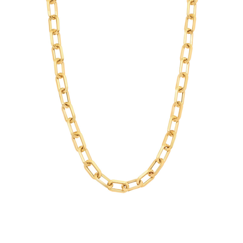 زنجیر با طرح هرمس هرمس طلا 18 عیار زنانه ماوی گالری مدل پلین