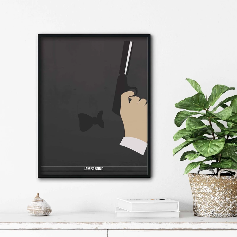 تابلو آتریسا طرح پوستر فیلم james bond مدل ATm406