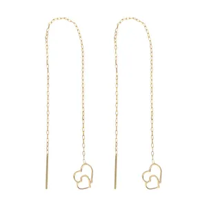 گوشواره طلا 18 عیار زنانه عدنان مدل HUL669