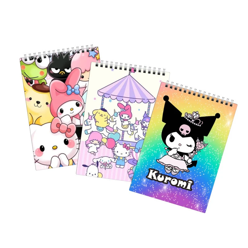 دفتر نقاشی 40 برگ لالالی لو طرح کرومی و ملودی کد 65 مجموعه 3 عددی