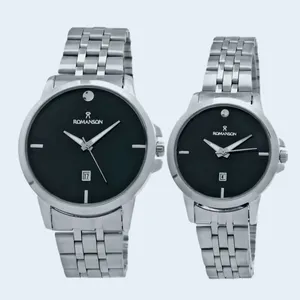 ست ساعت مچی عقربه ای زنانه و مردانه مدل کلاسیک کد01