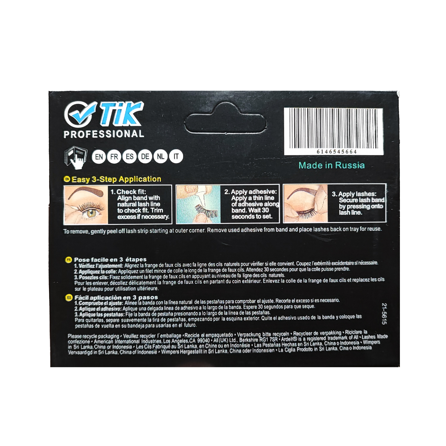 مژه مصنوعی تیک مدل 6 بعدی کد A53