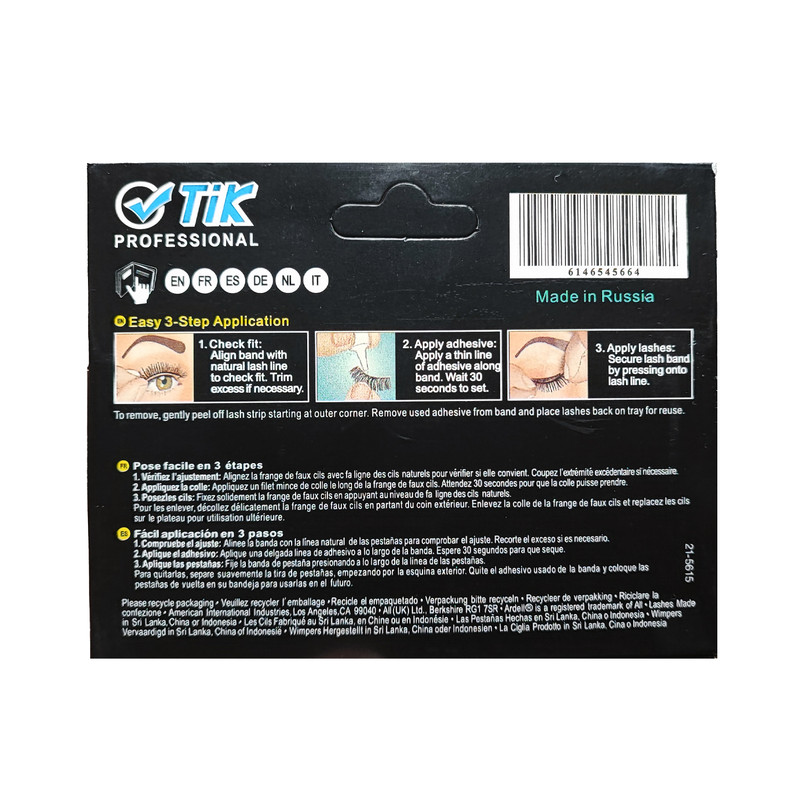 مژه مصنوعی تیک مدل 6 بعدی کد WL