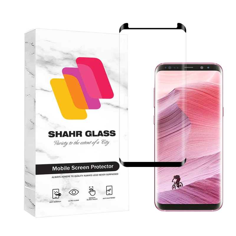 محافظ صفحه نمایش شهر گلس مدل EDGNWSH مناسب برای گوشی موبایل سامسونگ Galaxy S8 / Galaxy S9