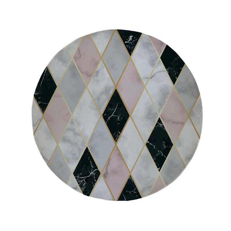 پادری طرح سنگ مدل دایره کد 8615 سایز 90 × 90 سانتی متر