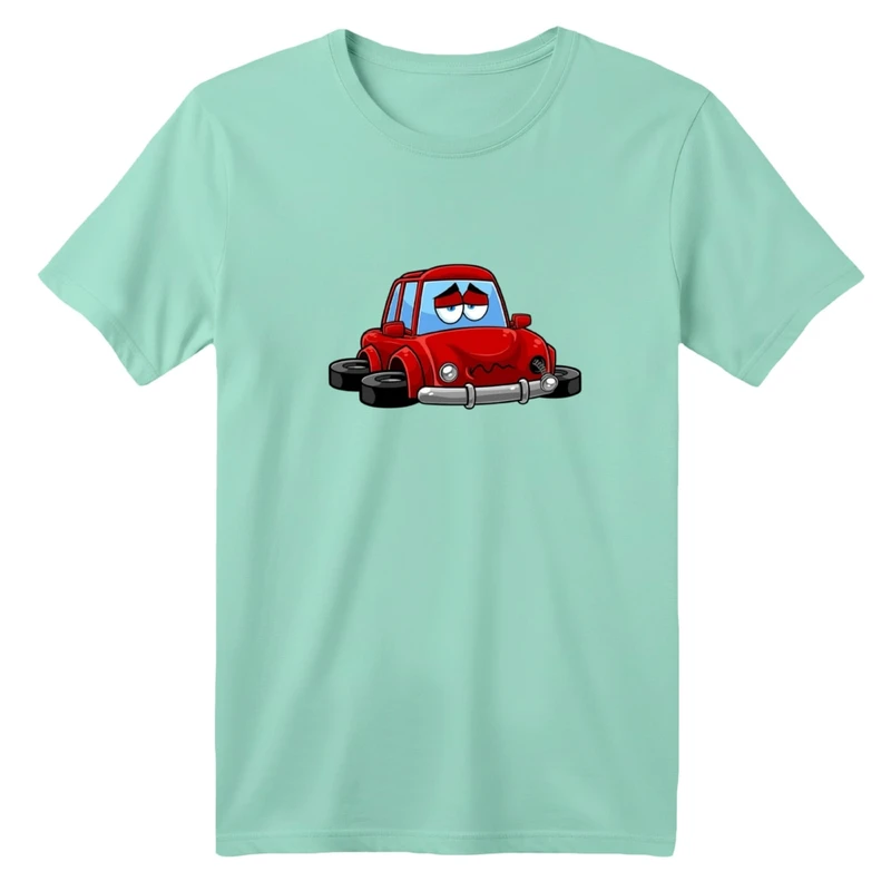 تی شرت آستین کوتاه بچگانه مدل ماشین ها کد 05