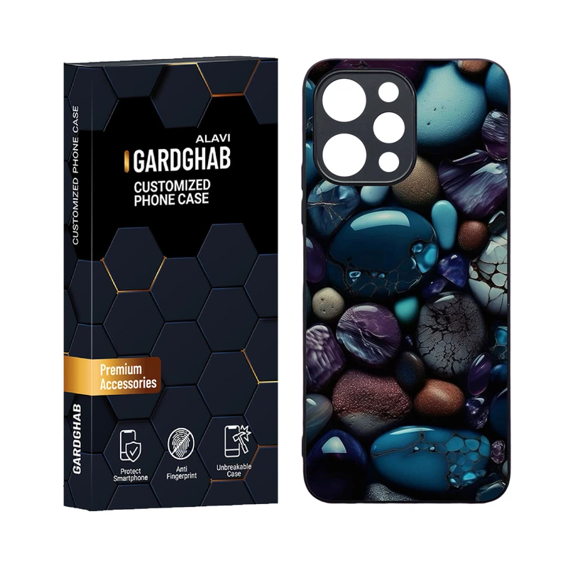 کاور گارد قاب علوی مدل دورژله ای هنری مناسب برای گوشی موبایل شیائومی Poco M6 pro 5G