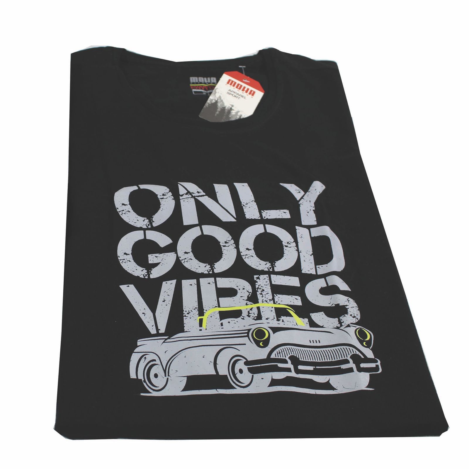 تی شرت آستین کوتاه مردانه موها فیتنس مدل ONLY GOOD VIBES - B -  - 9