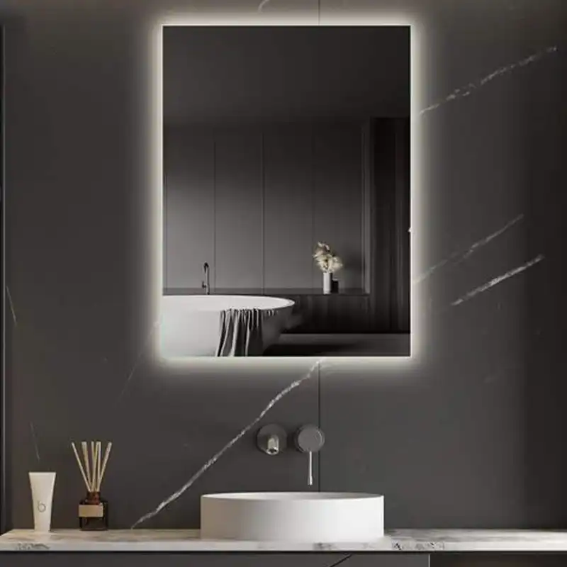 آینه سرویس بهداشتی مدل مستطیل عمودی بک لایت  کد wr70