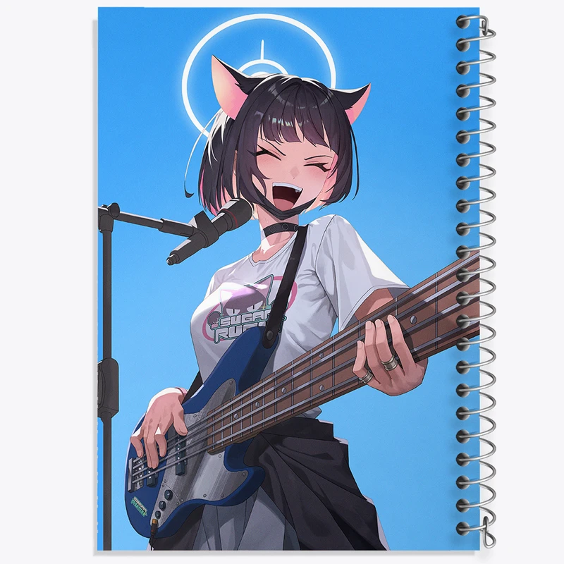 دفتر نت موسیقی 50 برگ خندالو مدل بازی آرشیو آبی (Blue Archive) کد 34343