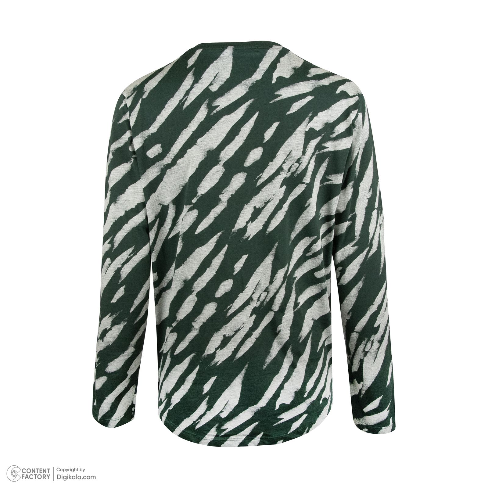 تی شرت لانگ آستین بلند  مردانه باینت مدل 564-3 رنگ سبز -  - 4