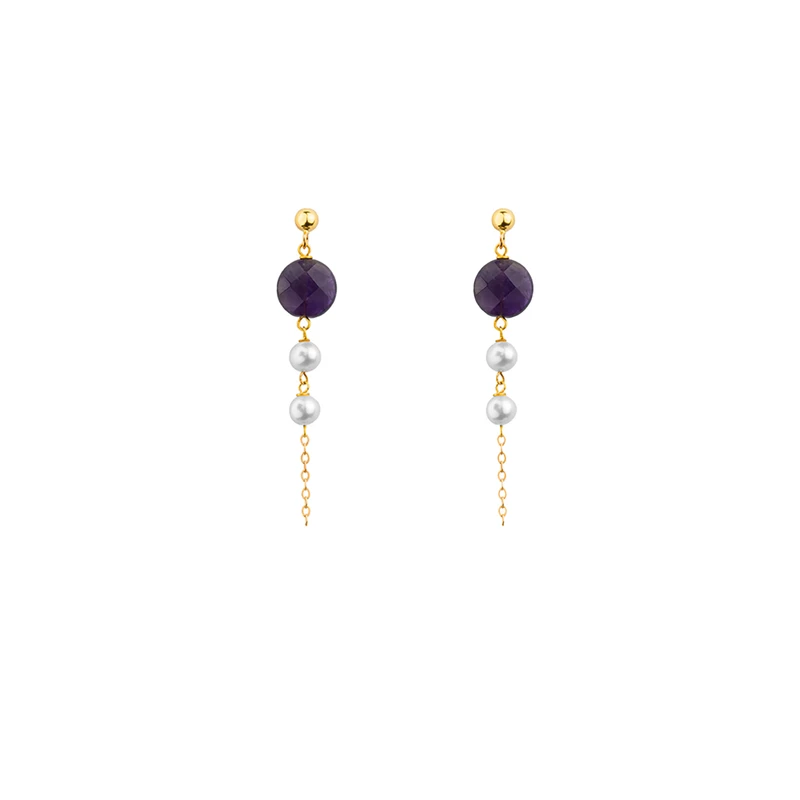 گوشواره طلا 18 عیار زنانه کیا گالری مدل AE342