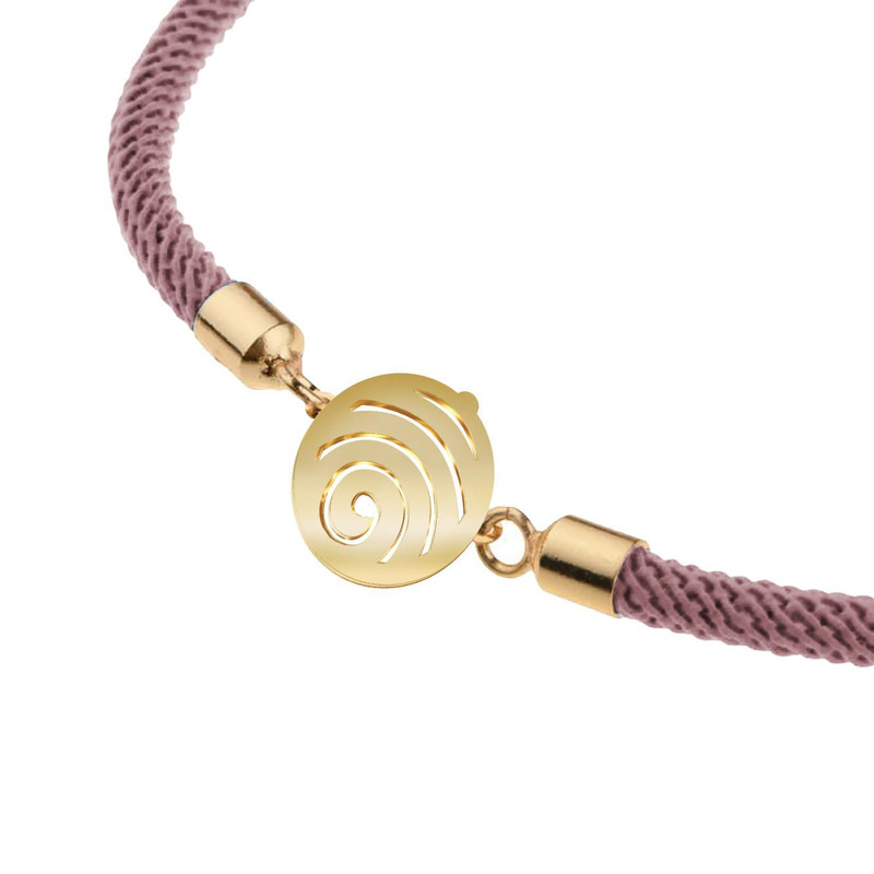 دستبند طلا 18 عیار زنانه مدوپد مدل موج و دایره کد D19-10413