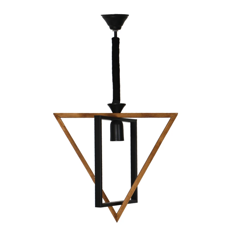 عکس شماره 3 : چراغ آویز شاهان تک مدل wood1