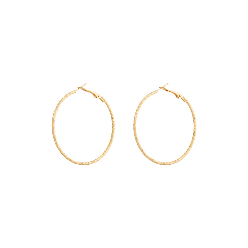 گوشواره حلقه‌ای زنانه مدل پیچ دار کد 1681