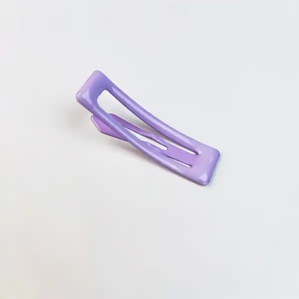 گیره مو زنانه مدل تق تقی پاستیلی کد 4012ak بسته 6 عددی