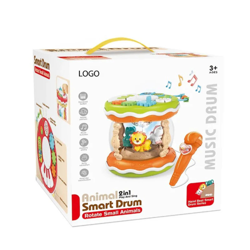 اسباب بازی مدل درام موزیکال طرح شیر چرخان به همراه میکروفن