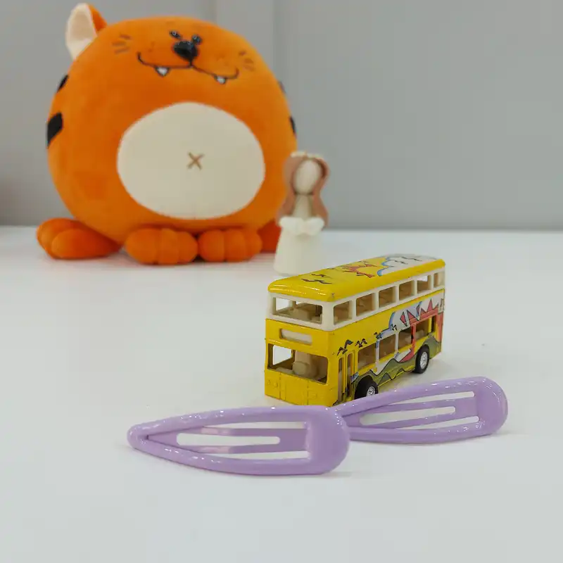 گیره مو زنانه مدل تق تقی پاستیلی بسته 2 عددی