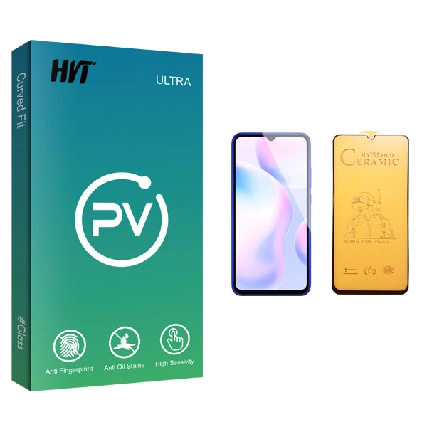 محافظ صفحه نمایش سرامیکی اچ وی تی مدل PV glass مناسب برای گوشی موبایل شیائومی Redmi 9A