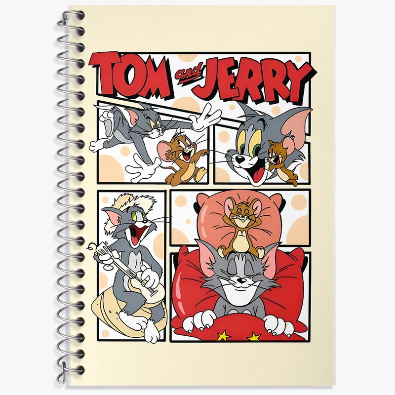 دفتر لغت 50 برگ خندالو طرح تام و جری (Tom And Jerry) کد N3770
