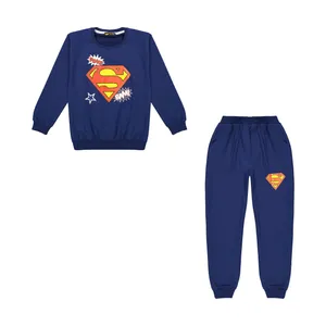 ست سویشرت و شلوار پسرانه خرس کوچولو مدل Superman کد 200