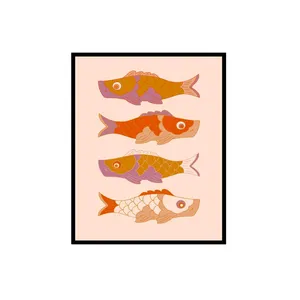 پوستر مدل چاپ ماهی