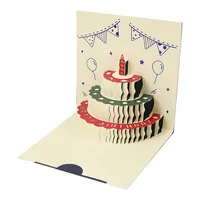کارت پستال مدل سه بعدی طرح Happy Birthday کد 98