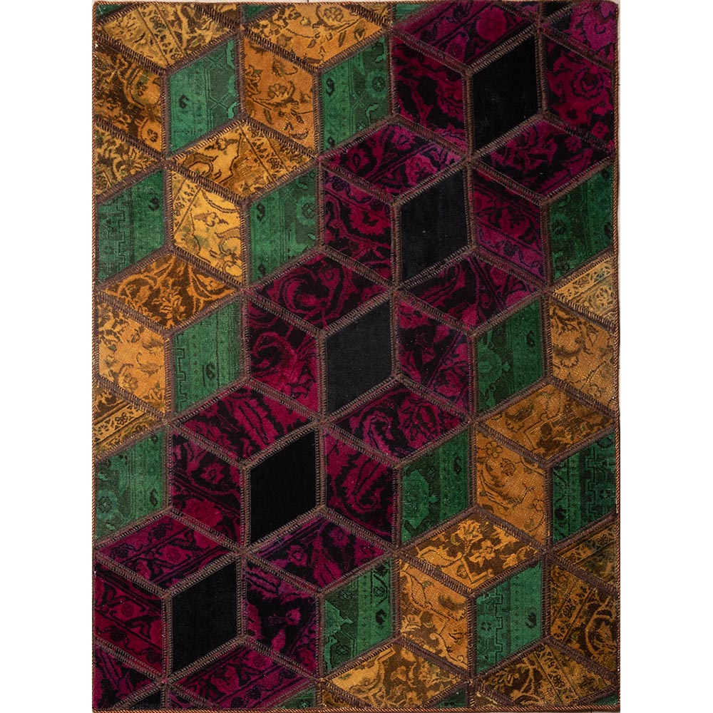 کلاژ فرش دستبافت یک و نیم متری کد FT16